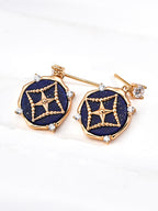925 sterling silver stud earrings worn on model