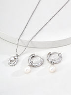 Close-up of 925 sterling silver pendant necklace