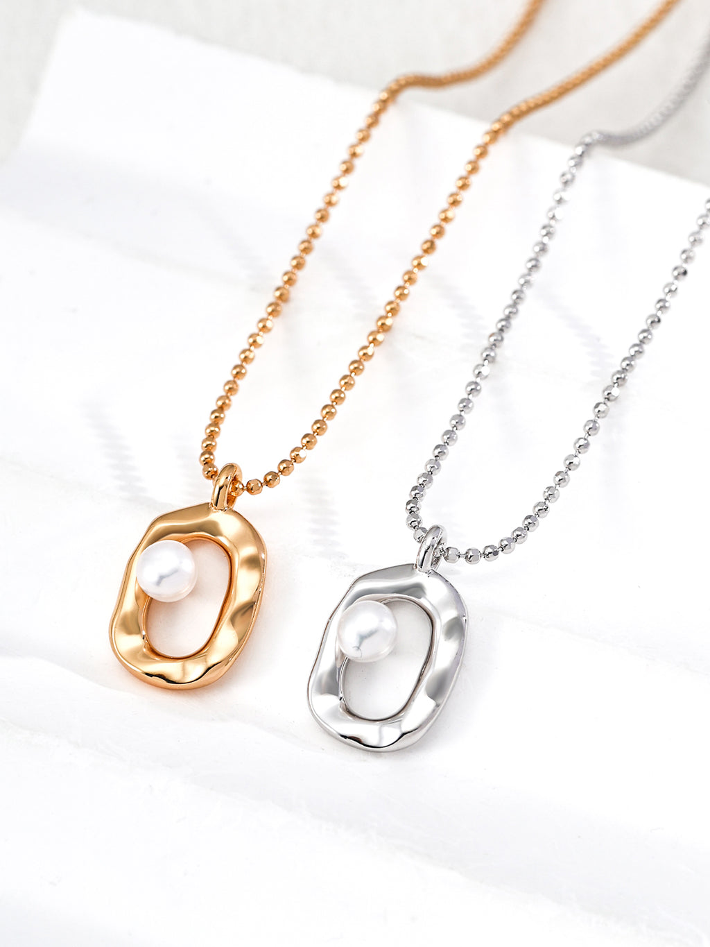 925 sterling silver pendant necklace, front view