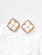 925 sterling silver stud earrings in vintage gold