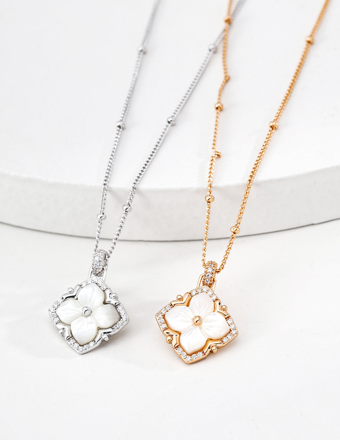 925 sterling silver pendant necklace, front view