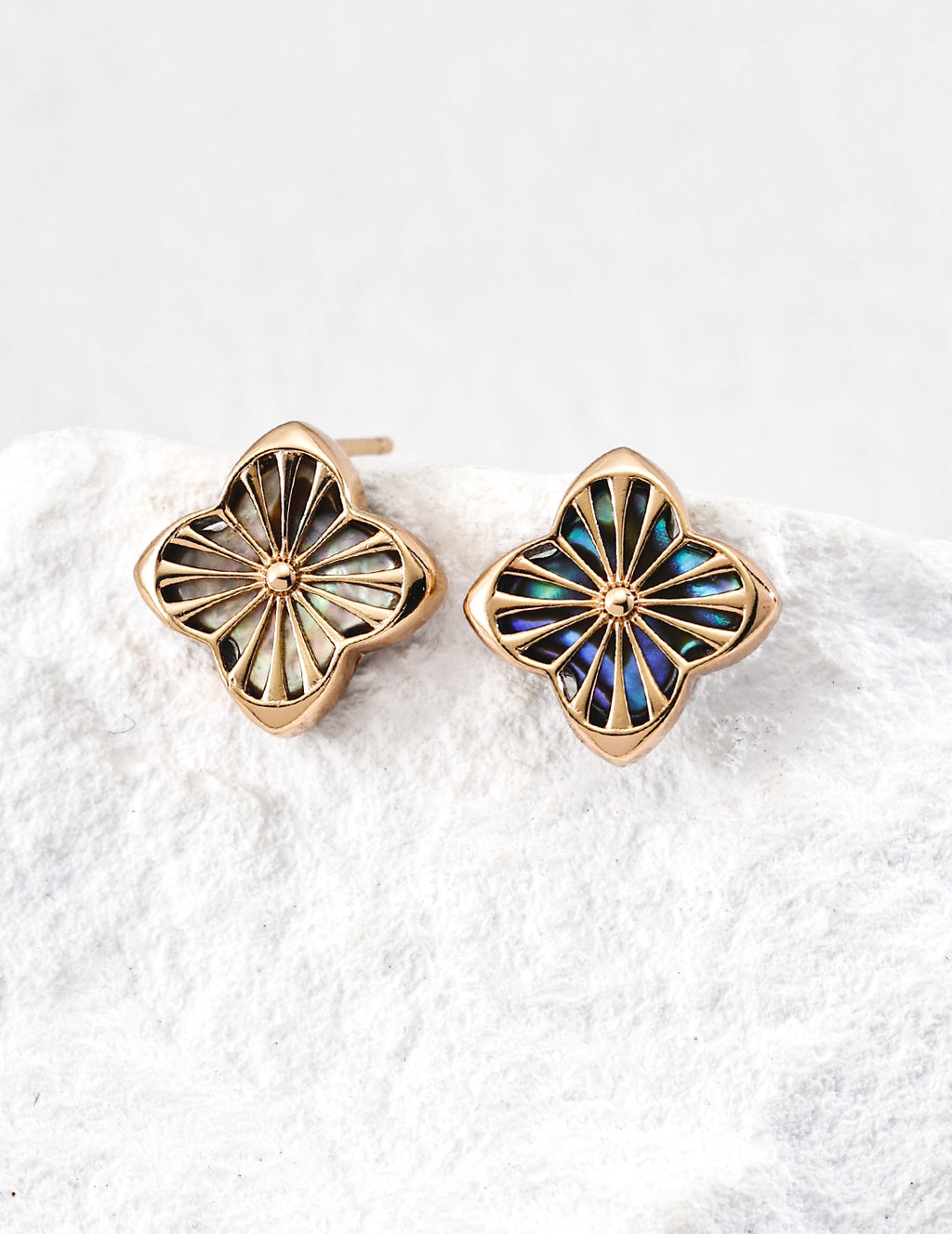 925 sterling silver stud earrings in vintage gold