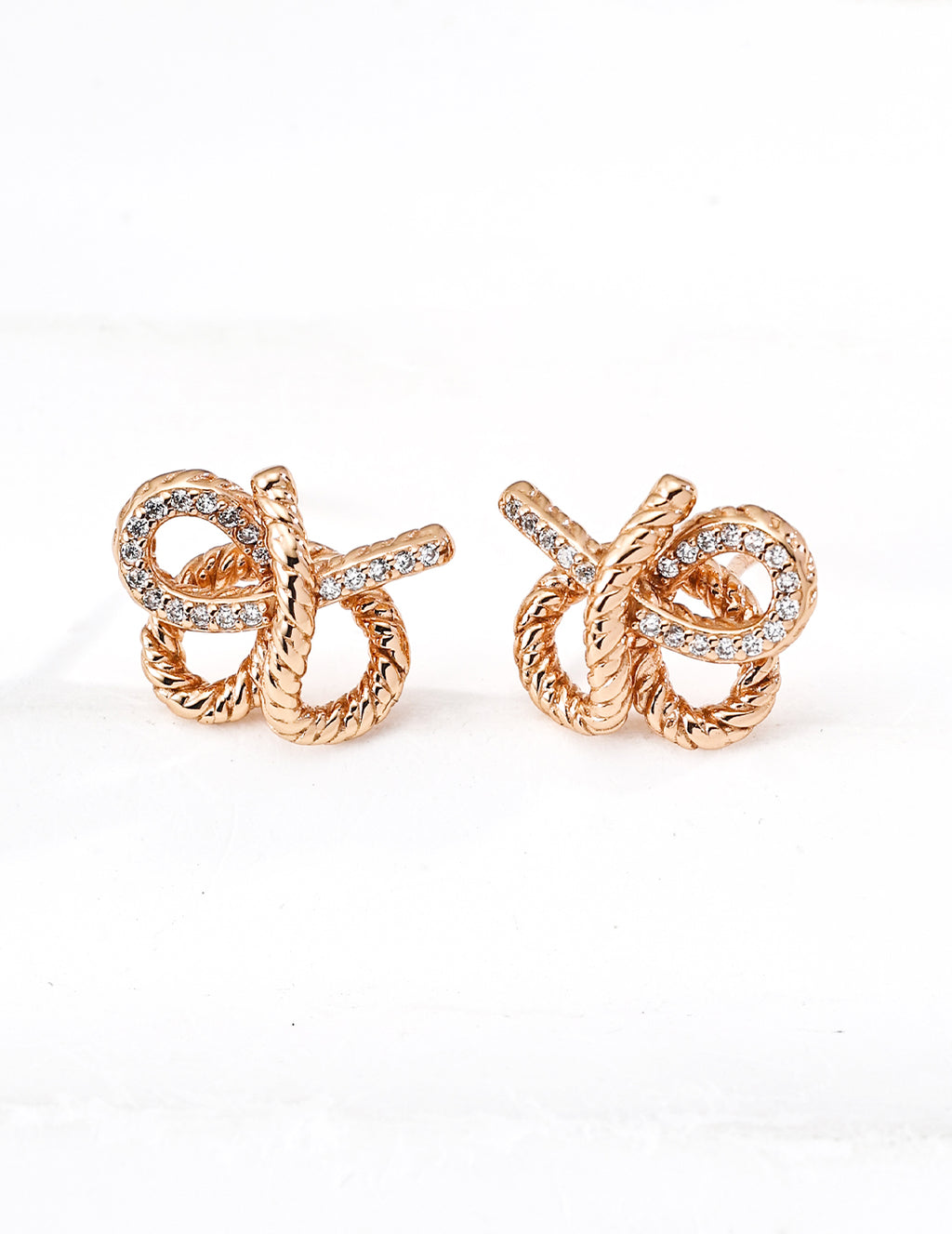 925 sterling silver stud earrings in vintage gold