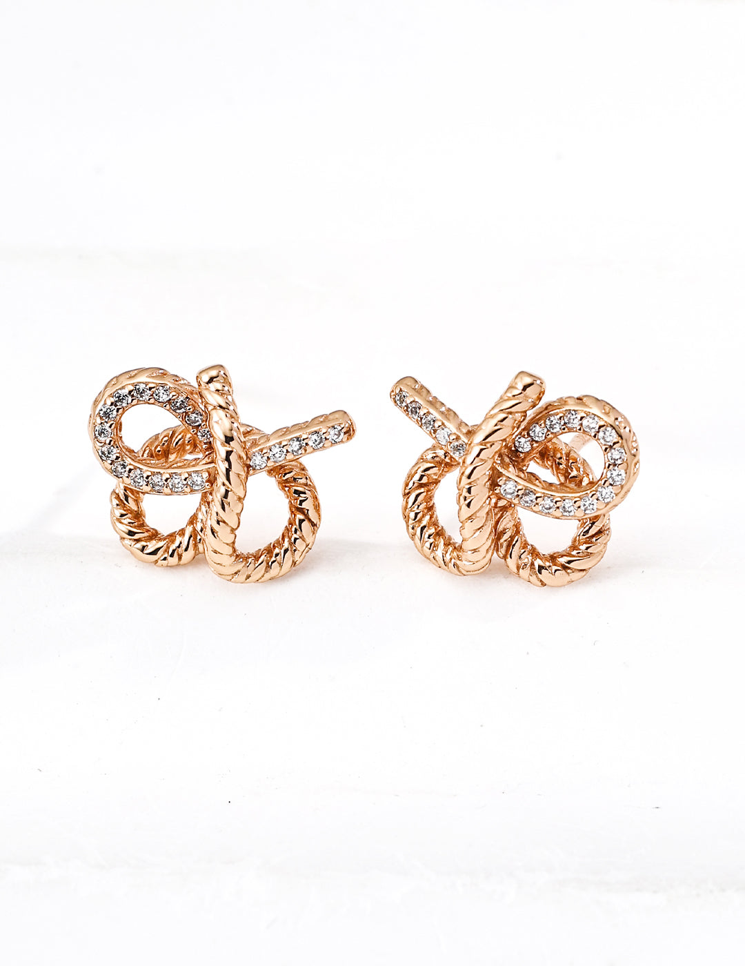 925 sterling silver stud earrings in vintage gold