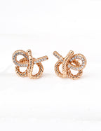 925 sterling silver stud earrings in vintage gold