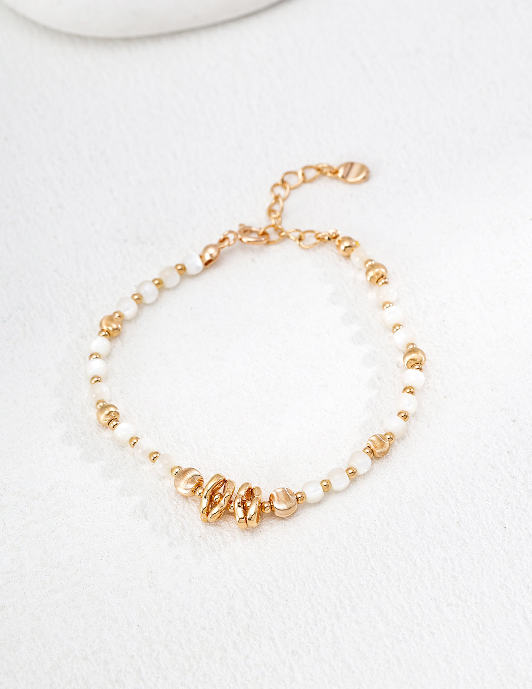 Close-up of 925 sterling silver bracelet