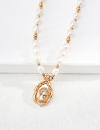 925 sterling silver pendant necklace, front view
