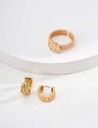 925 sterling silver ring worn on model