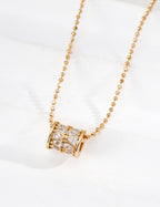 925 sterling silver pendant necklace in vintage gold