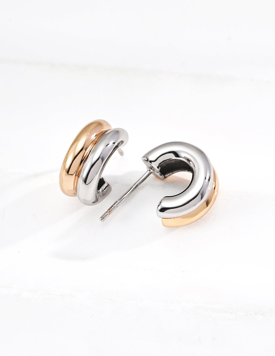 925 sterling silver stud earrings in 多色