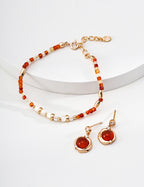 925 sterling silver drop earrings, side view