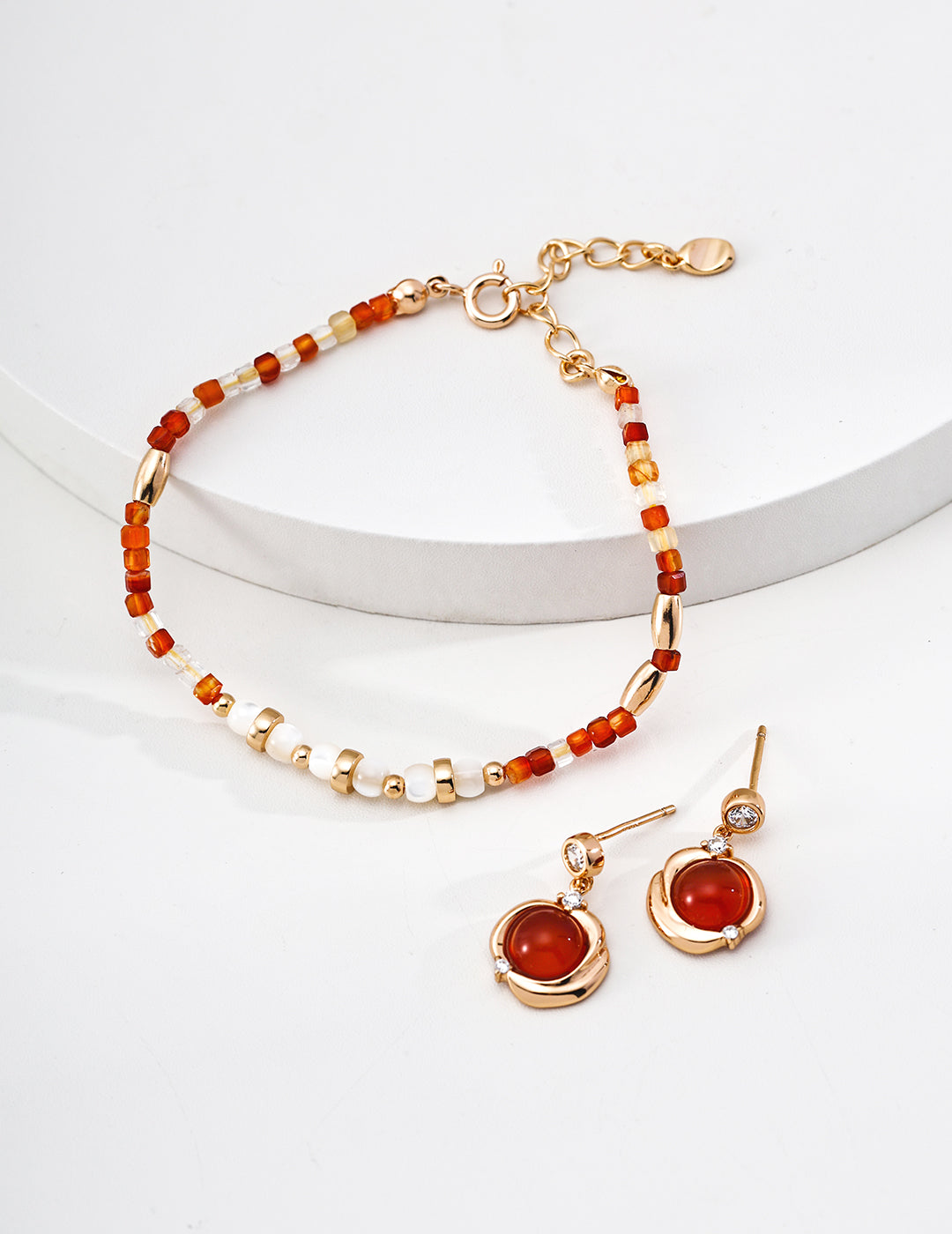 925 sterling silver drop earrings, side view