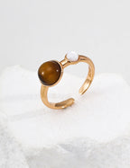925 sterling silver ring in vintage gold