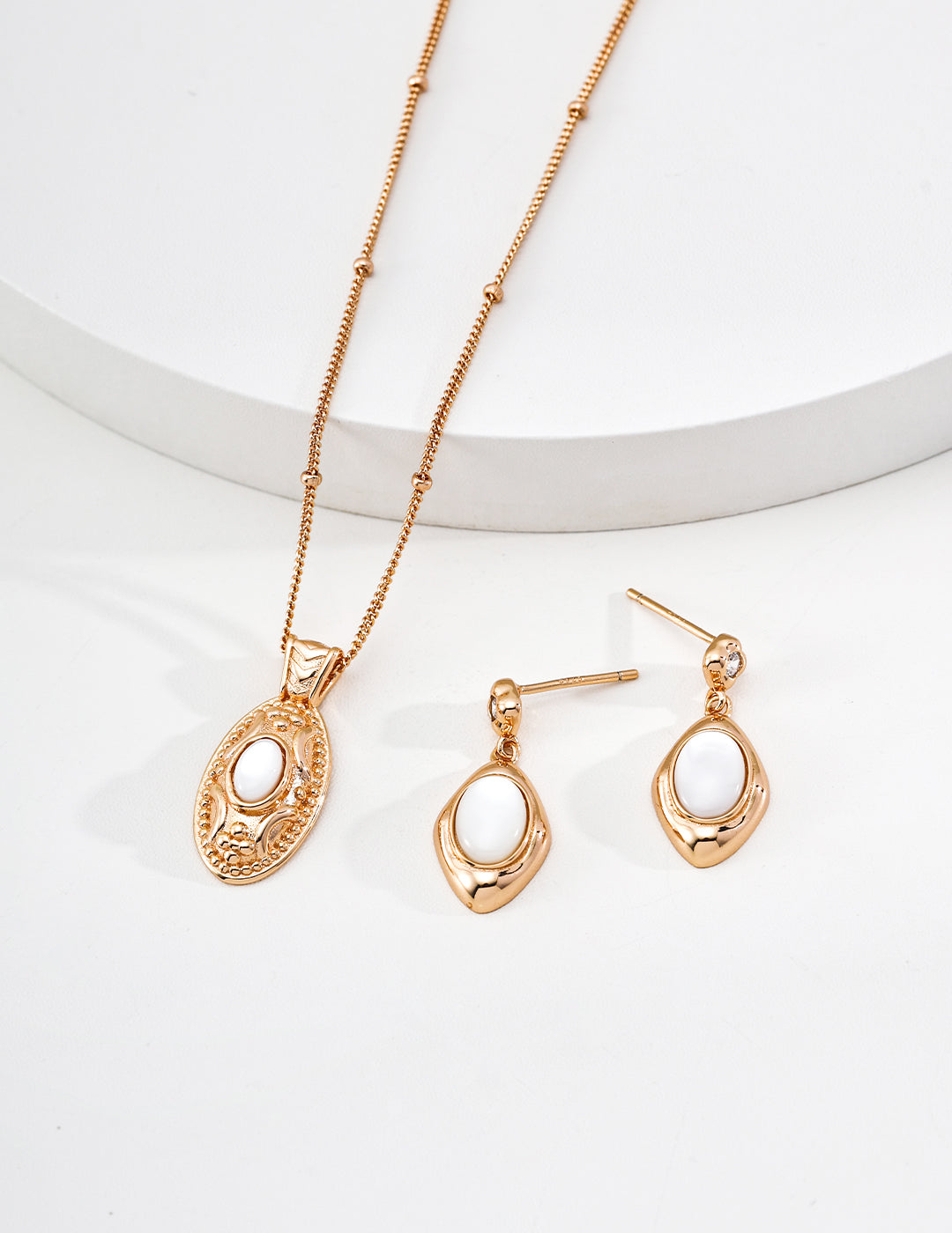 925 sterling silver drop earrings worn on model
