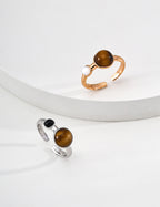 925 sterling silver ring, front view
