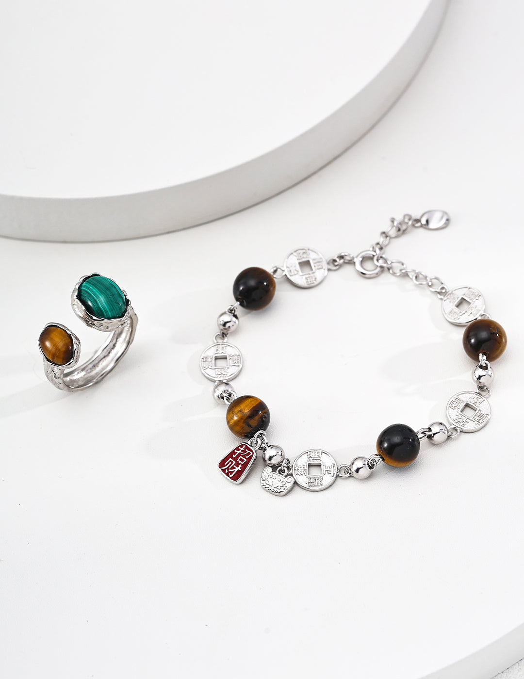 925 sterling silver bracelet worn on model