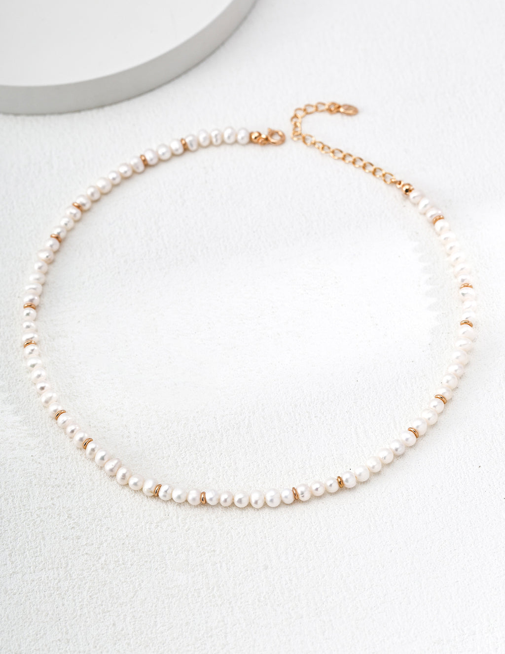 925 sterling silver necklace, side view