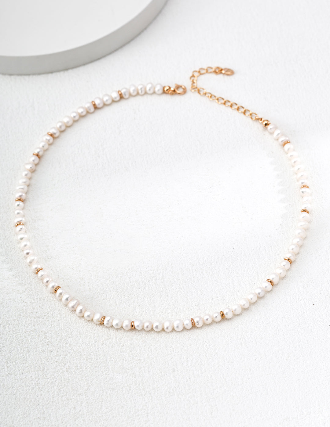 925 sterling silver necklace, side view