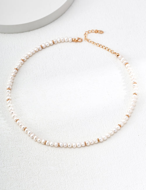 925 sterling silver necklace, side view