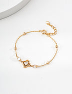925 sterling silver bracelet in vintage gold