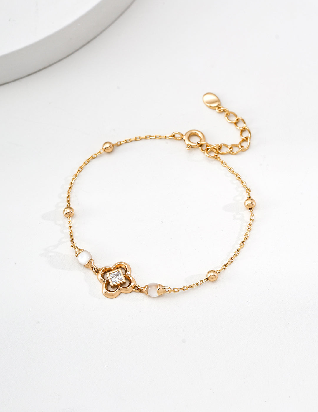 925 sterling silver bracelet in vintage gold