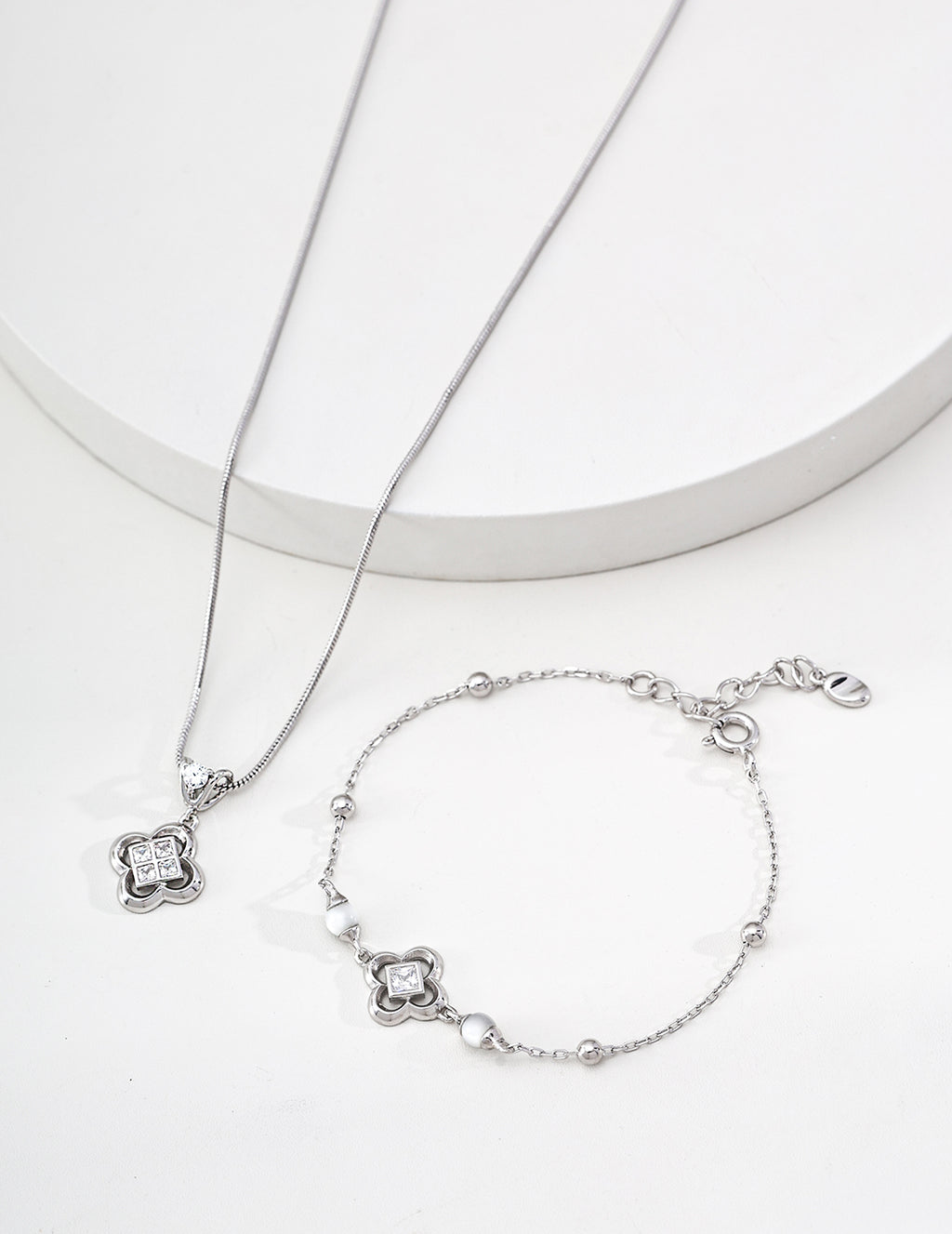 925 sterling silver bracelet worn on model
