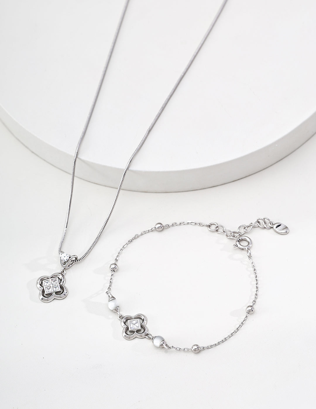 925 sterling silver bracelet worn on model