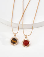 Close-up of 925 sterling silver pendant necklace