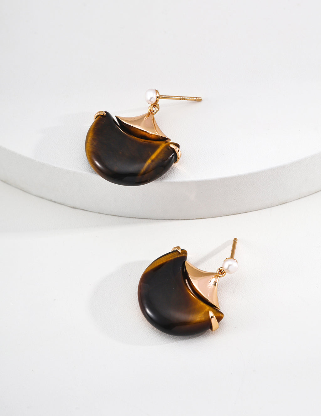 Close-up of 925 sterling silver drop earrings