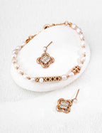 925 sterling silver stud earrings worn on model