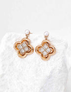 925 sterling silver stud earrings in vintage gold