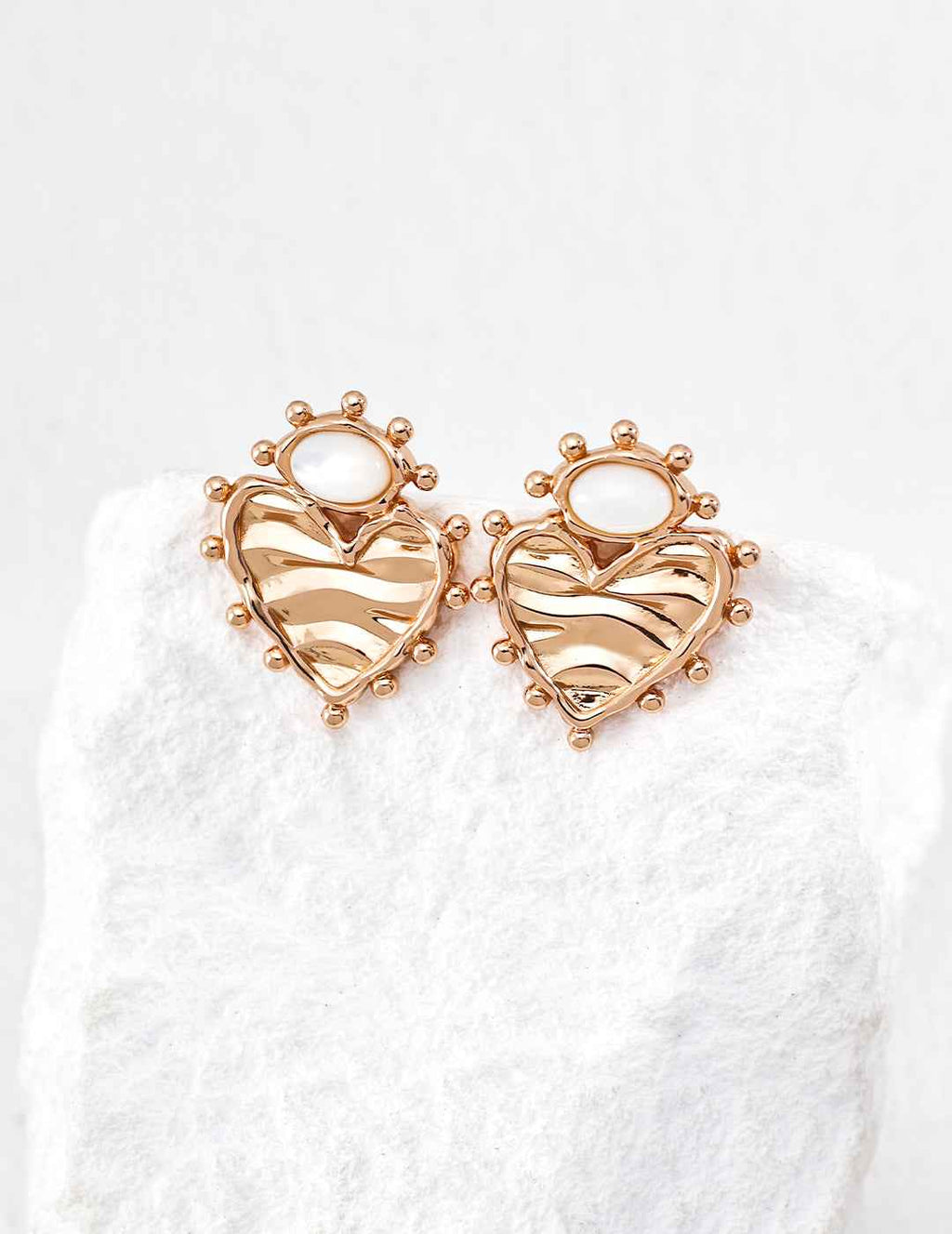 925 sterling silver stud earrings in vintage gold