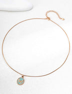 925 sterling silver pendant necklace worn on model