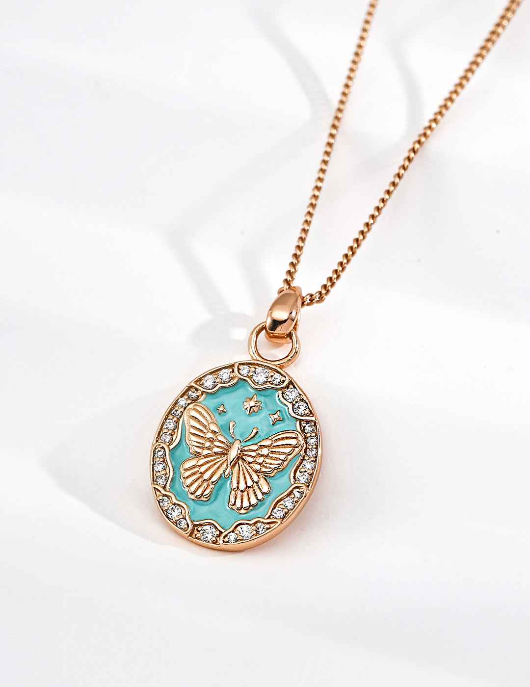 925 sterling silver pendant necklace, front view