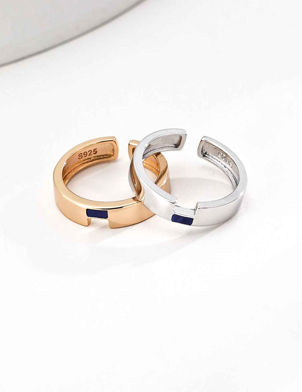 Close-up of 925 sterling silver ring