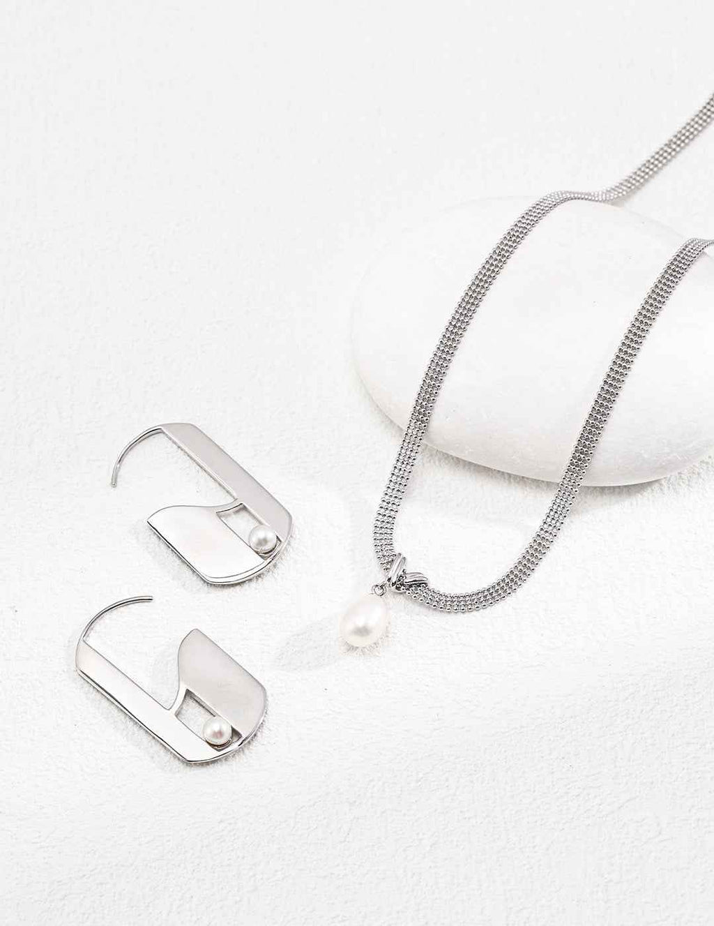 925 sterling silver pendant necklace worn on model