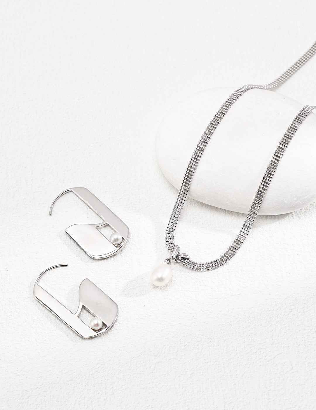 925 sterling silver pendant necklace worn on model