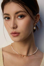 925 sterling silver necklace, side view