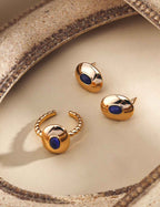 925 sterling silver stud earrings worn on model