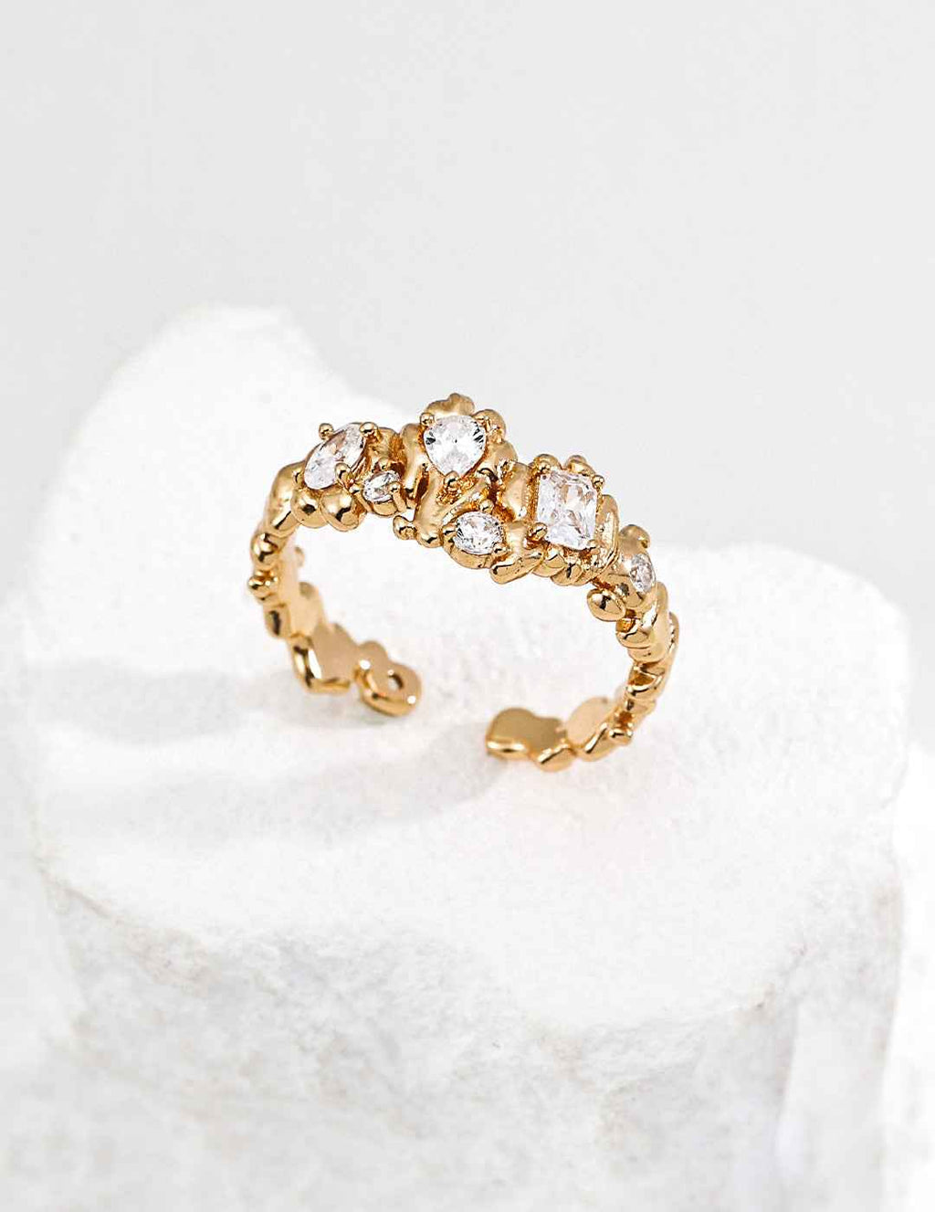 925 sterling silver ring in vintage gold