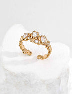 925 sterling silver ring in vintage gold