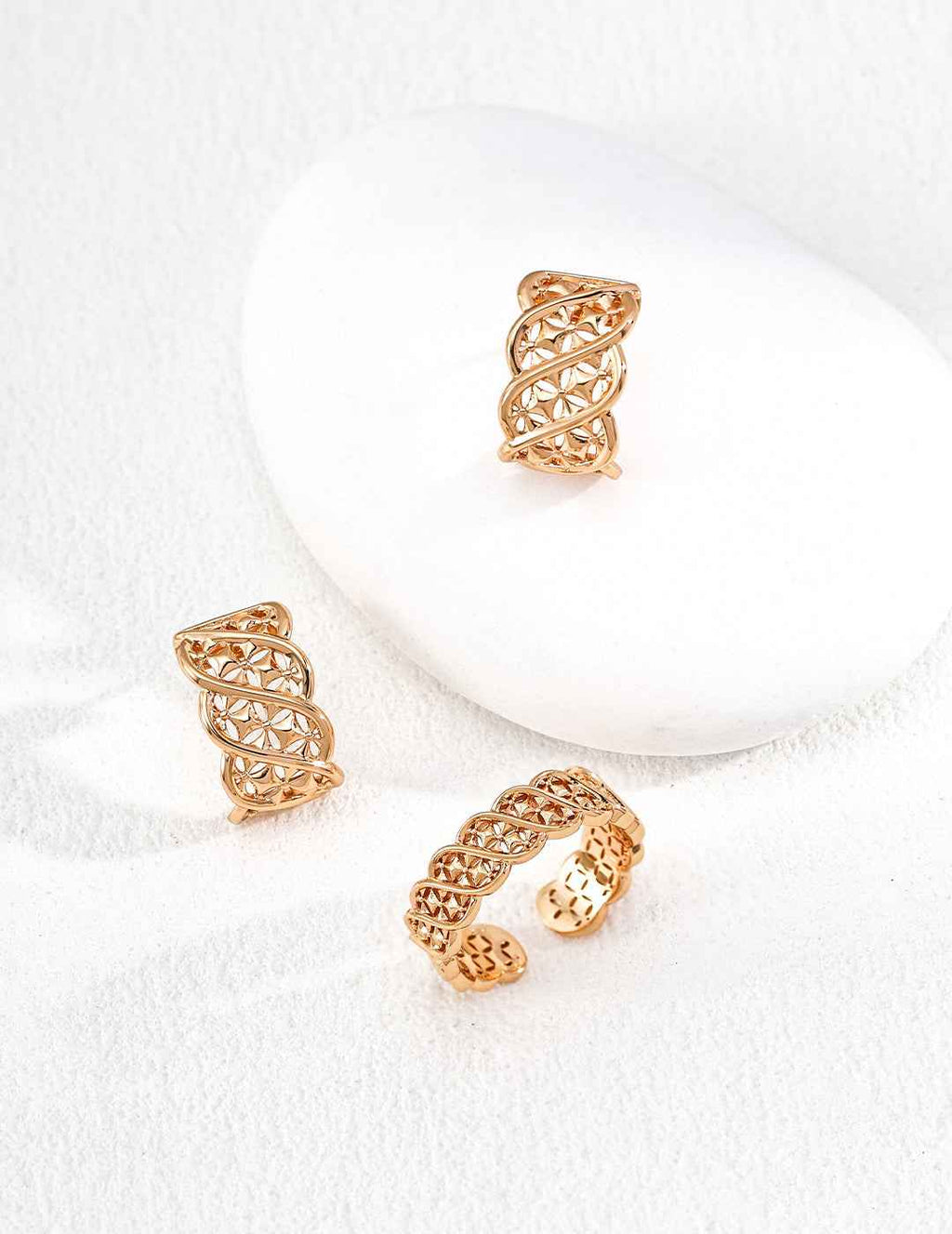 925 sterling silver hoop earrings, side view