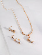 925 Sterling Silver Natural Pearl Necklace - Silver