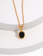 925 Sterling Silver Cubic Zirconia Necklace - Silver
