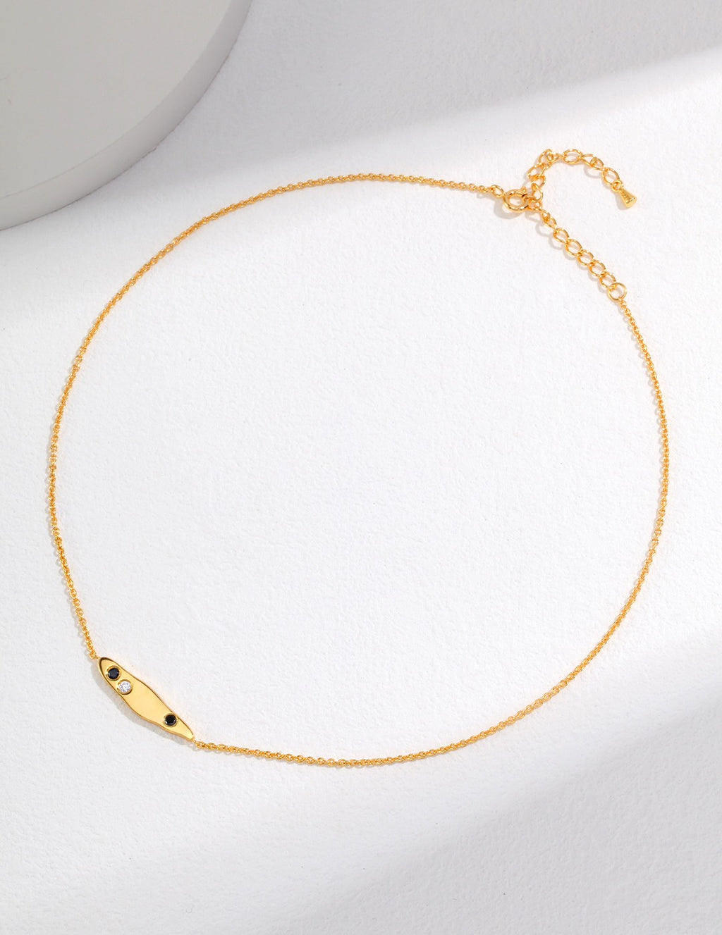 925 Sterling Silver Cubic Zirconia Necklace - Silver