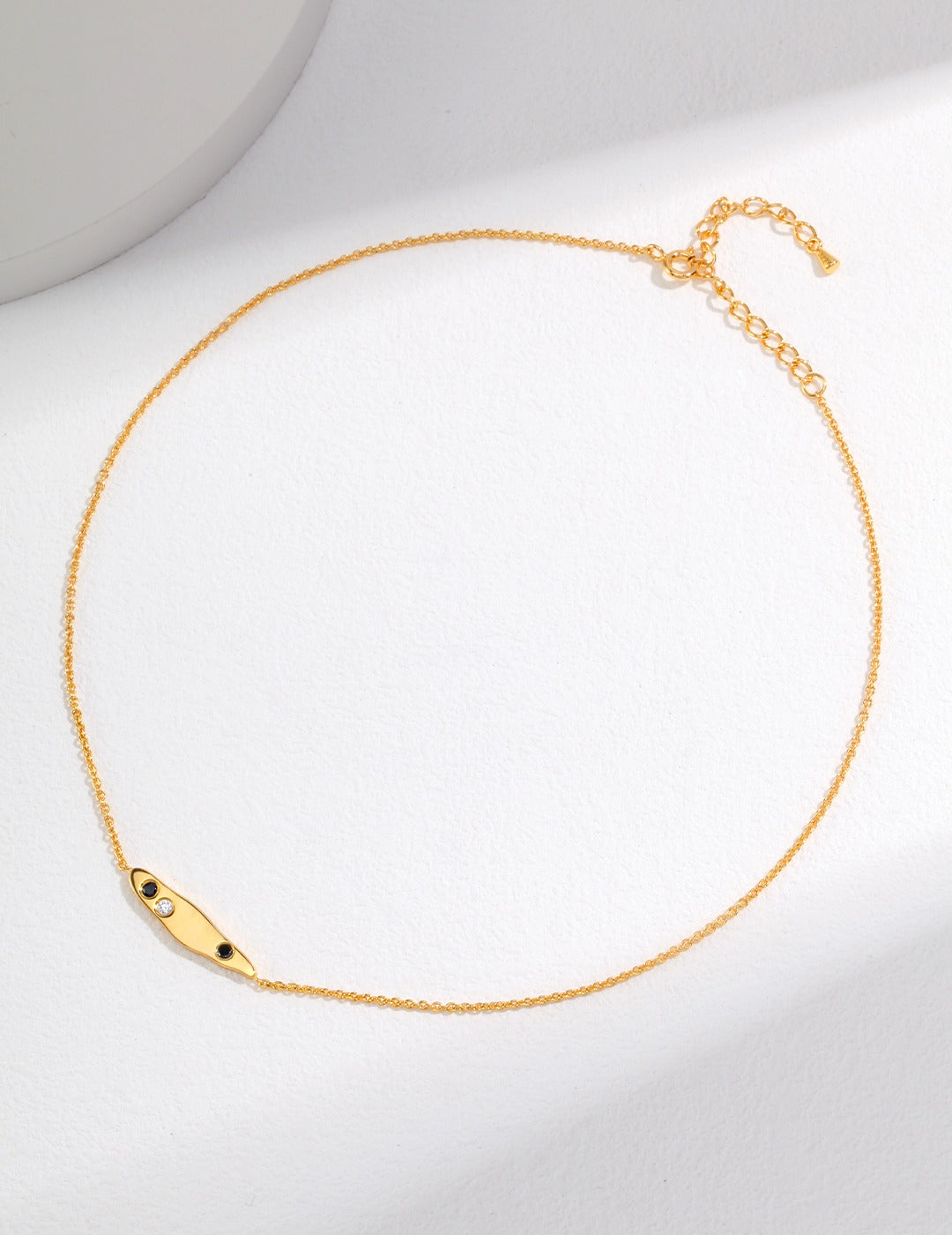 925 Sterling Silver Cubic Zirconia Necklace - Silver