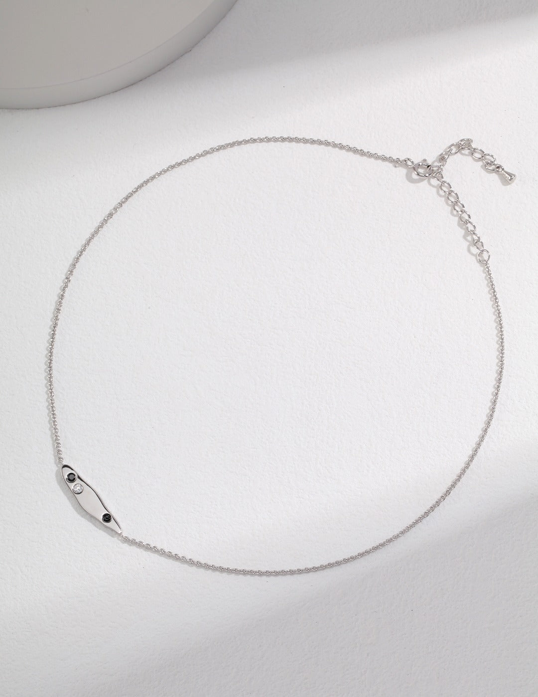 925 Sterling Silver Cubic Zirconia Necklace - Silver