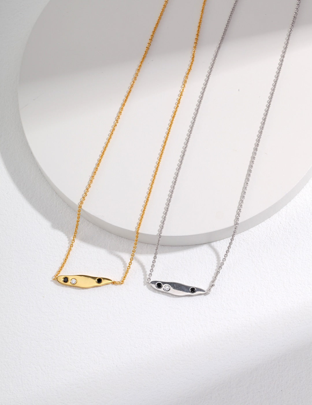 925 Sterling Silver Cubic Zirconia Necklace - Silver