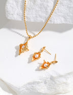 925 sterling silver stud earrings worn on model