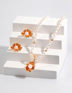 925 Sterling Silver Natural Pearl Necklace - Silver